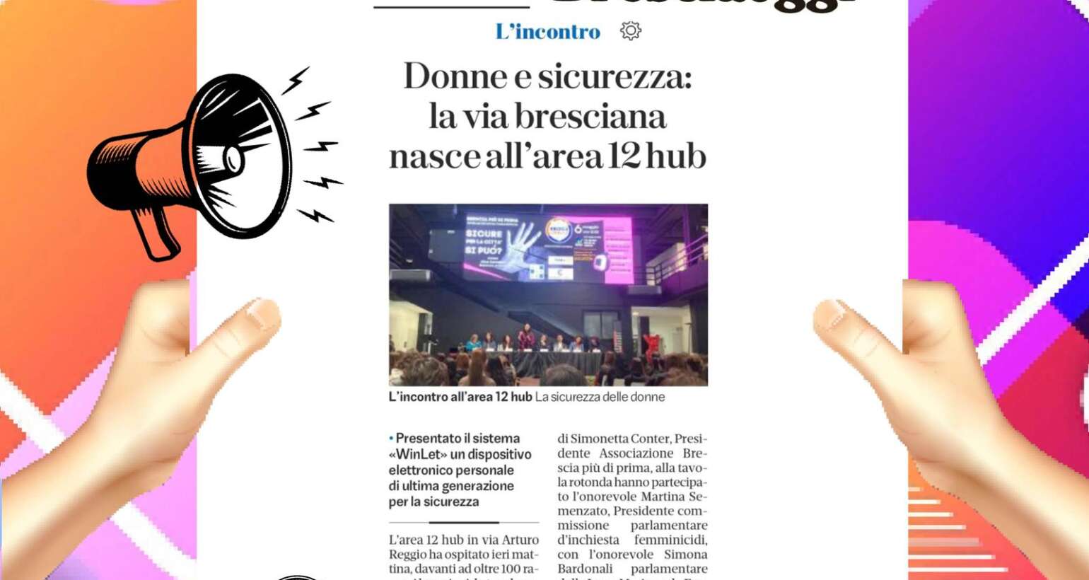 Donne e sicurezza: la via bresciana nasce in Area12 Hub